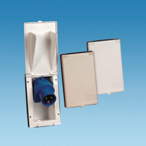 PowerPart PO114 – White Rectangular Inlet (Flush Fitted)