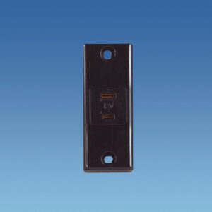 Black Architrave 12 Volt Socket – PowerPart PO338 – PowerPart PO338
