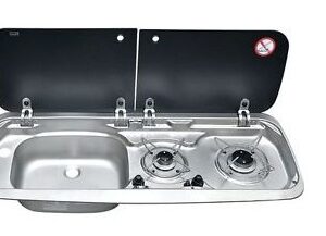 PLS SV1001 – MO9222 Smev Combi Lefthand Sink 2 Lids