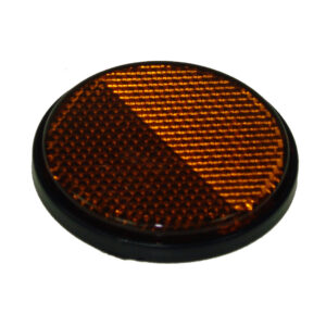 Maypole Reflector – Round Amber With Self-Adhesive Backing Bk – MP155SSB