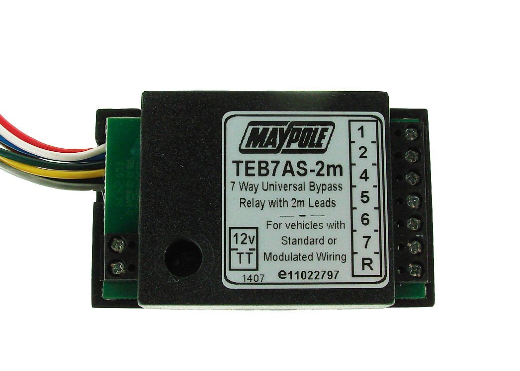 Maypole Relay - 15A 7 Way Bypass 2 Metre (Teb7As-2M) Bk - MP3877B2M