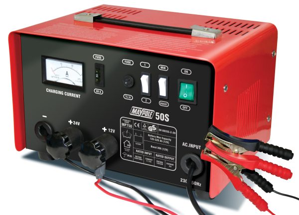 Maypole Metal Cased Battery Charger 30A 12/24V - MP750