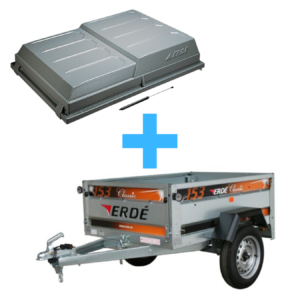 Erde 153 Trailer With Lockable ABS Cover