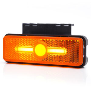 Lamp – Ip6K9K 10-30V Led Glo Amber Side Mkr/Ref & 24cm Cable & Bkt Bk