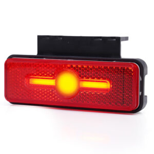 Lamp – Ip6K9K 10-30V Led Glo Red Rear Mkr/Ref & 24cm Cable & Bkt Bk
