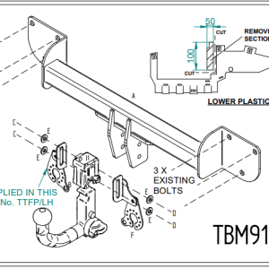 Tow-Trust, BMW, 3 Series Coupe (E92) (Not 335 Or Convertible) (Inc. M Sport), 2005 – 2013