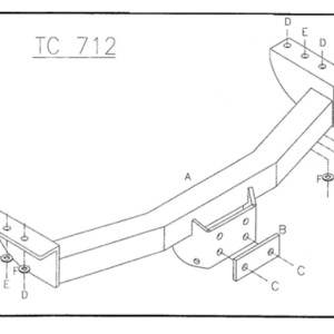 Tow-Trust, Mitsubishi, Pajero Sport (Inc. 4 Work / Shogun Sport), 1999 – 2007