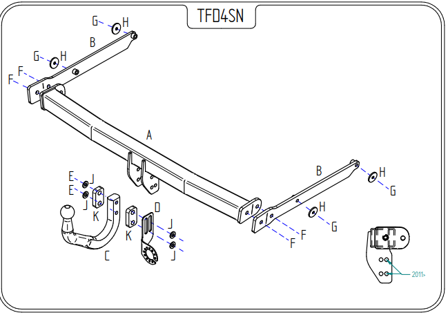 Tow-Trust, Ford, Focus C-Max Inc. 2007 Facelift, 2003 - 2011