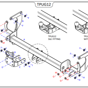 Tow-Trust, Citroen, Dispatch (Inc. Combi) (Vehicles With Sensors Will Require The Towball To Be Fitted To Lower Setting), 2016>