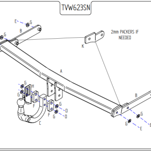 Tow-Trust, Audi, A3 Cabrio , 2008 – 2017 VW Golf / Seat Leon